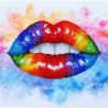 Набор для вышивания бисером VDV Красочные губы ТН-1261 фото