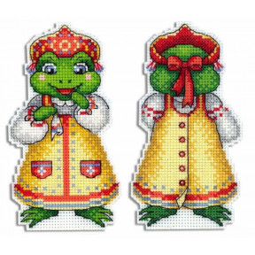 Набор для вышивки крестом МП Студия Лягушка-квакушка  Р-480