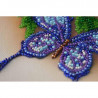 Фоторамка Голубая бабочка Абрис Арт Набор для вышивки бисером АР-006