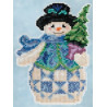 Evergreen Snowman / Вечнозеленый снеговик Mill Hill Набор для вышивания крестом JS205101
