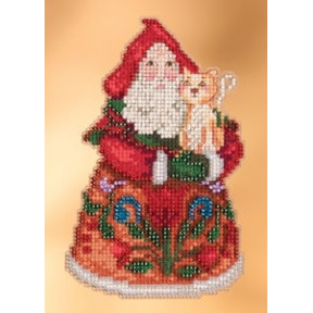 Purrfect Christmas Santa / Идеальный Рождественский Санта Mill Hill Набор для вышивания крестом JS203101