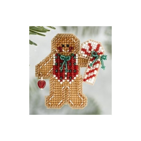 Gingerbread Boy / Пряничный мальчик Mill Hill Набор для вышивания крестом MH186306