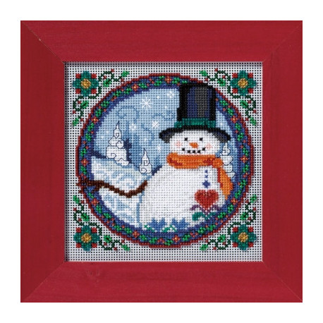 Southern Snowman / Южный снеговик Mill Hill Набор для вышивания крестом JS149102