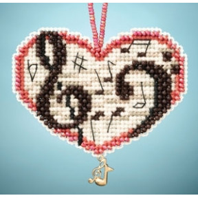 Love Notes / Люблю Ноты Mill Hill Набор для вышивания крестом MH163101