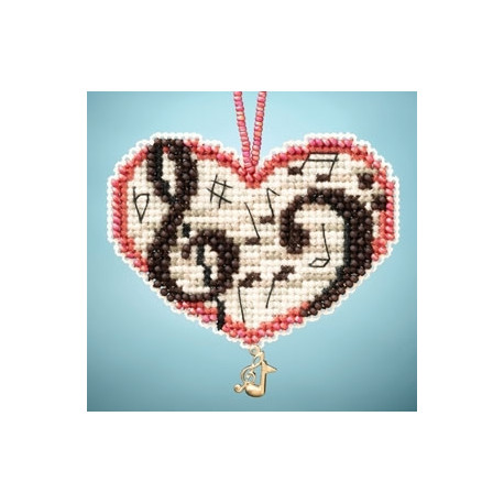 Love Notes / Люблю Ноты Mill Hill Набор для вышивания крестом MH163101
