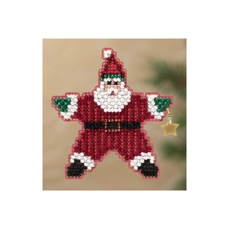 Star Santa / Санта звезда Mill Hill Набор для вышивания крестом MH181301