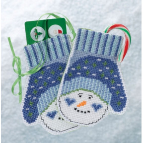 Snowman Mittens / Рукавиці Сніговик Mill Hill Набір для вишивання хрестиком MH191831