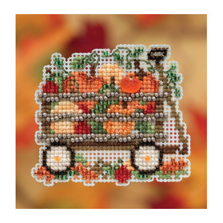 Harvest Wagon / Тележка с урожаем Mill Hill Набор для вышивания крестом MH181924