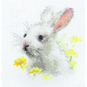 Набор для вышивки крестом Алиса Белый крольчонок 0-226
