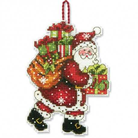 Набор для вышивания Dimensions 70-08912 Santa with Bag Ornament