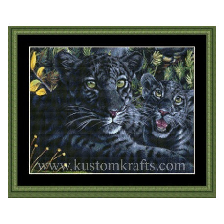 Набір для вишивання Kustom Krafts 99397 Чорна пантера з