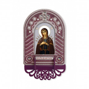 Богородица Семистрельная Набор для создания иконы с вышитой рамкой-киотом Нова Слобода ВК1026