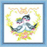 Влюбленные птички Набор для вышивания крестом Чарівна Мить 185ч