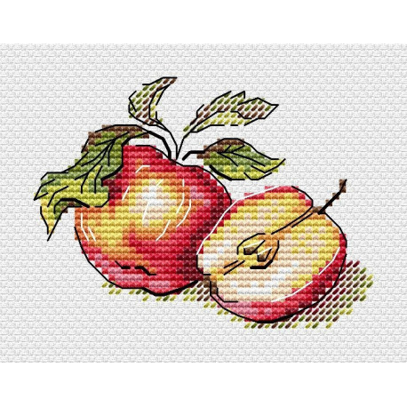 Сочные яблочки Набор для вышивки крестом МП Студия М-596 фото