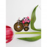 Велосипедик Абрис Арт Набор для вышивки бисером украшения на натуральном художественном холсте AD-205