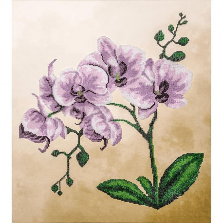 Розовая орхидея Набор для вышивки бисером Волшебная страна FLF-018