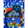 Созвездие кошки Схема для вышивания бисером Волшебная страна FLS-099