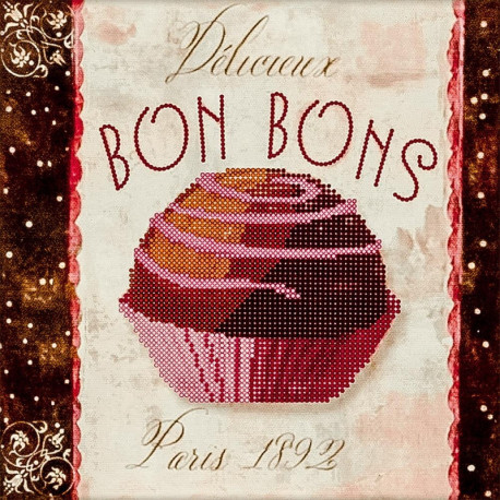 Bons Bons Схема для вышивания бисером Волшебная страна FLS-027