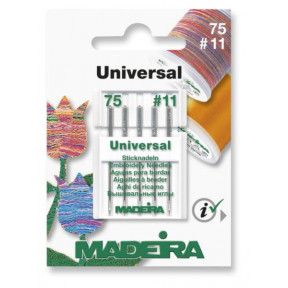 Голки вишивальні універсальні 75/11 (5 голок/картка) 9450