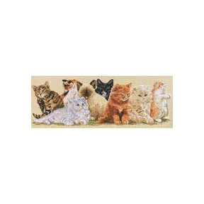 Набор для вышивания  Janlynn 106-0046 Kittens in a Row