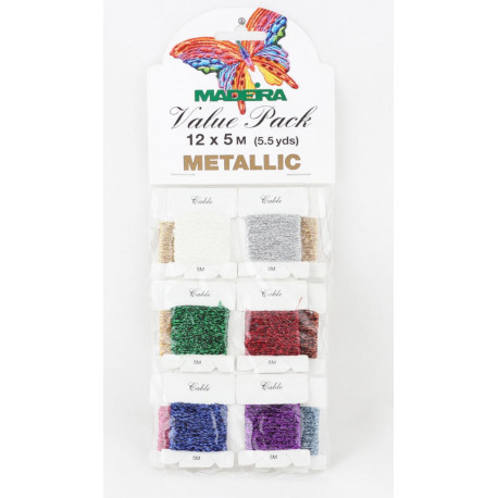 Блискучі нитки для вишивання (Value Packs) 9704 Metallic №40 12