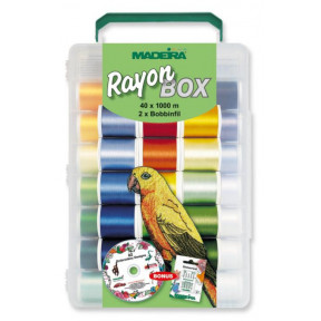 Rayon набір вишивальний (40хRayon 1000 м, 2хBobbinfil 1500 м) 8042