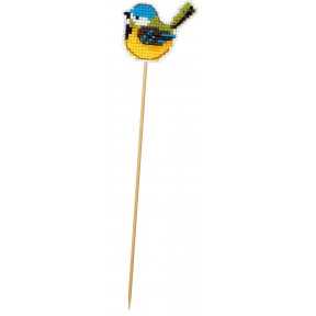 Набор для вышивания Риолис 1553АС Украшение для цветов Птичка синичка