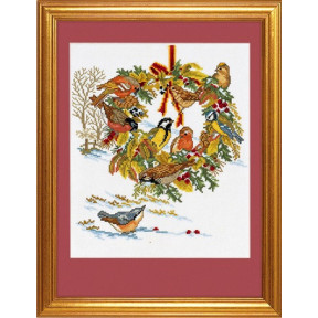 Wreath and birds Набор для вышивания Eva Rosenstand 12-986