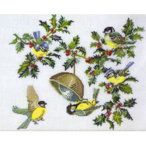 Birds & holly Набор для вышивания Eva Rosenstand 12-451