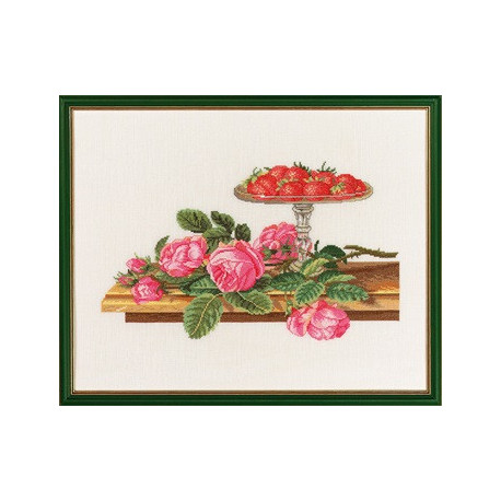 Roses and strawberries Набір для вишивання Eva Rosenstand
