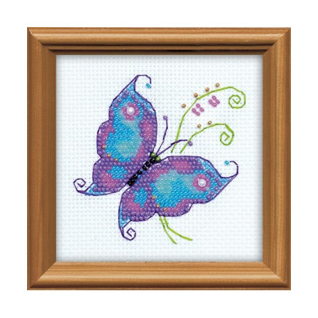 Набор для вышивания бисером Риолис 1264 Чудесная бабочка фото