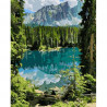 Загадочное озеро Картина по номерам Идейка холст на подрамнике 40x50см КНО2270