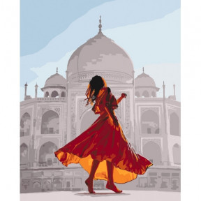 Жемчужина Индии Картина по номерам Идейка холст на подрамнике 40x50см КНО4639