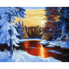 Казкова зима BrushMe полотно на підрамнику 40x50см GX29405 фото