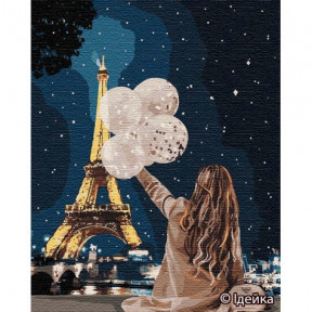 Незабываемый вечер в Париже Картина по номерам Идейка холст на подрамнике 40x50см КНО4763