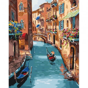 Солнечная Венеция Картина по номерам Идейка холст на подрамнике 40x50см КНО2153