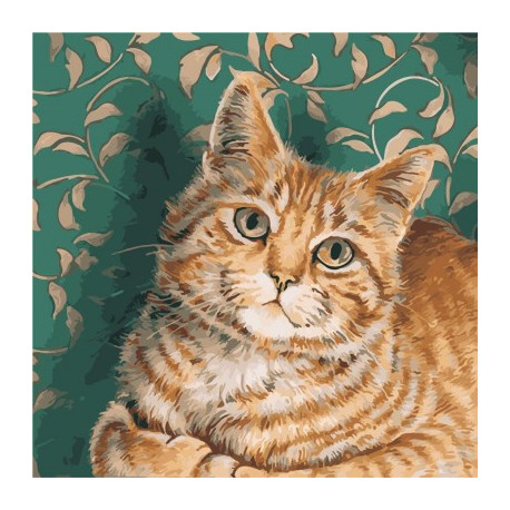 Рыжий кот ArtStory холст на подрамнике 40x40см AS0949
