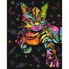 Неонова кішка BrushMe полотно на підрамнику 40x50см GX39229 фото