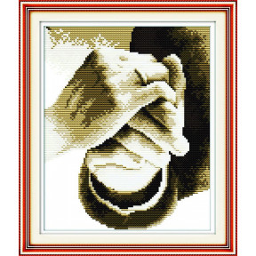 Рука в руке Набор для вышивания крестом с печатной схемой на ткани Joy Sunday R060