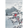 Зимний пейзаж с рябиной Набор для вышивки крестом Овен 1398о