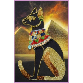 Набор для вышивания бисером Картины Бисером Египетская богиня Баст  Р-430