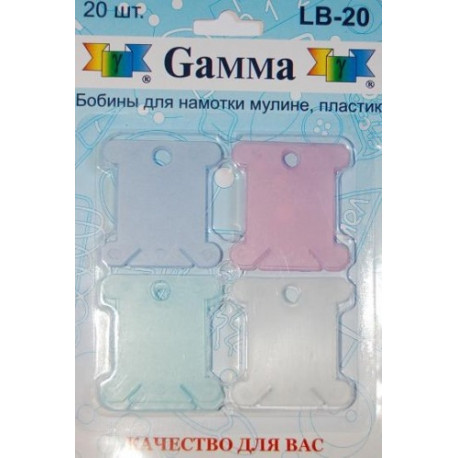 Бобины пластиковые для мулине Гамма LB-20 фото