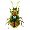 Зелёный жук Набор для изготовления броши Crystal Art БП-329 фото