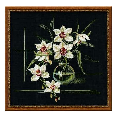 Набор для вышивки крестом Риолис 941 Белая Орхидея фото
