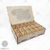 Набор деревянных заготовок для создания органайзера для нитей и бисера VIRENA ОНБ_001