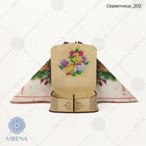 Деревянная салфетница для вышивки бисером VIRENA Салфетница_202