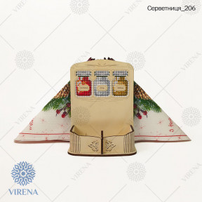 Деревянная салфетница для вышивки бисером VIRENA Салфетница_206