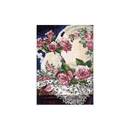 Набор для вышивания крестом Dimensions 06929 Lace and Roses фото