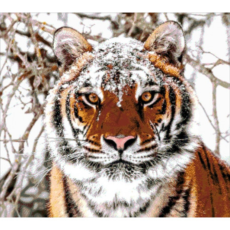 Сибирский тигр Набор для вышивания бисером ТМ АЛЕКСАНДРА ТОКАРЕВА 41-2695-НС