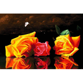 Натюрморт с розами Набор для вышивания бисером ТМ АЛЕКСАНДРА ТОКАРЕВА 40-4510-НН